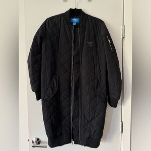 Adidas Quilted Midi Jacket, excellent condition. Size small